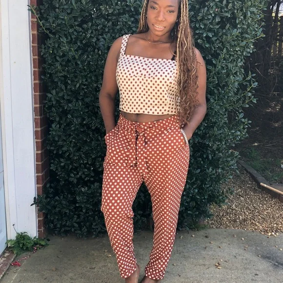 🌸 Vintage inspired Eva Mendes Two-piece set - Picture 2 of 5